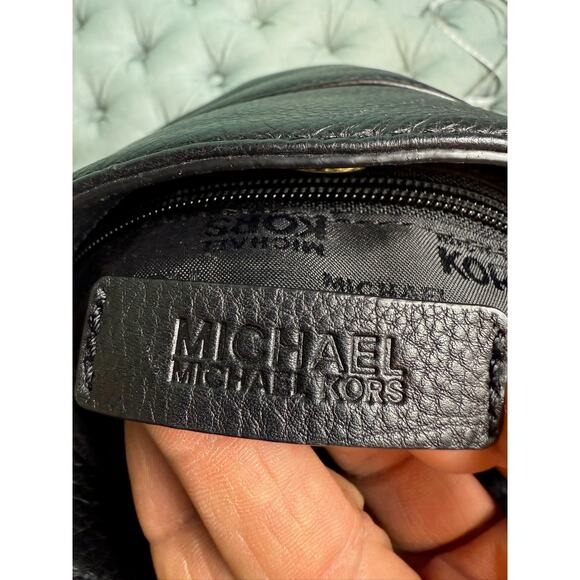 Michael Kors Hamilton Black Leather Messenger*Crossbody*Excellent Condition - Picture 3 of 12